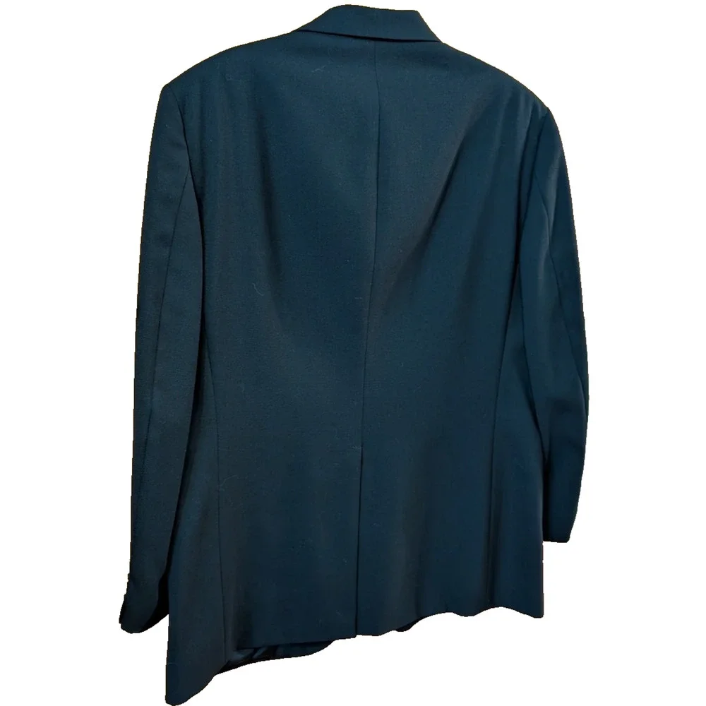 CHAPS by Ralph Lauren Blazer Navy Wool Sport Coat Gold‎ buttons Size 38 EUC